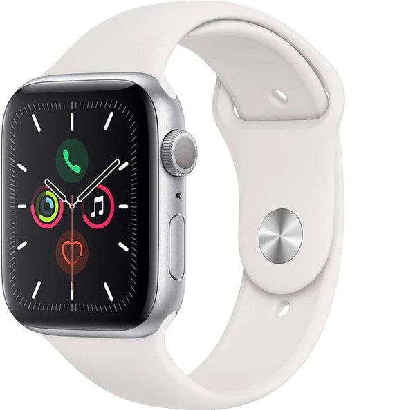 Apple Watch New Series 5 Brand - 44MM Silver Aluminum Case with Sport Band (GPS) - iStock BD