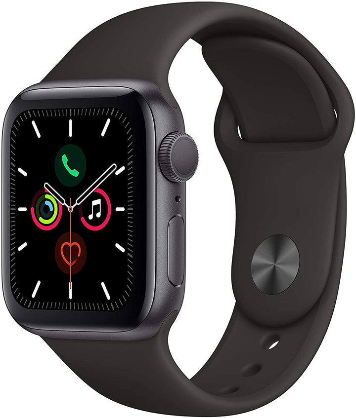 Apple Watch Series 5 Brand - Space Gray Aluminum Case with Black Sport Band (GPS) 44MM - iStock BD