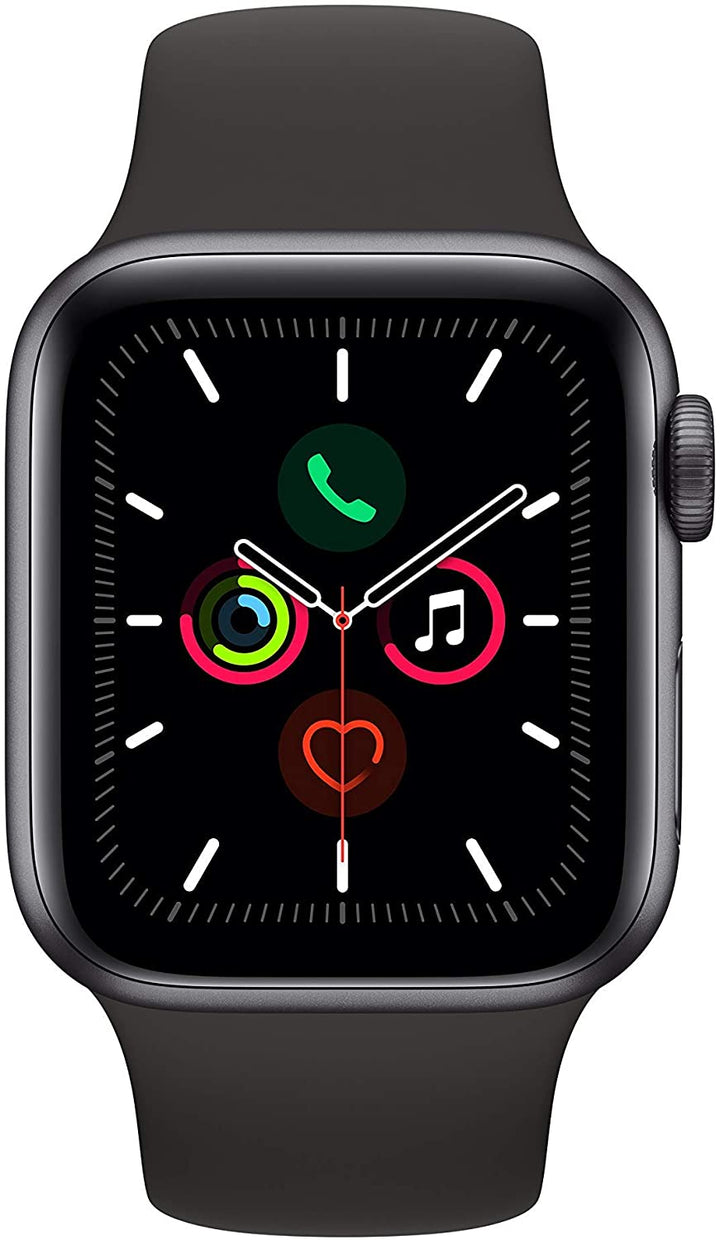 Apple Watch Series 5 Brand - Space Gray Aluminum Case with Black Sport Band (GPS) 44MM - iStock BD